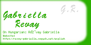 gabriella revay business card